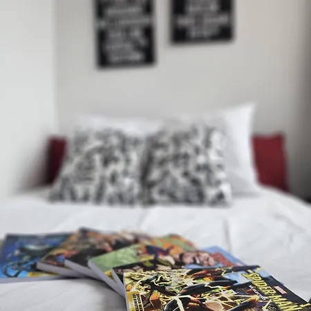 Daire Le Qg Des Super-heros ,wifi , Centre Ville, Linge *